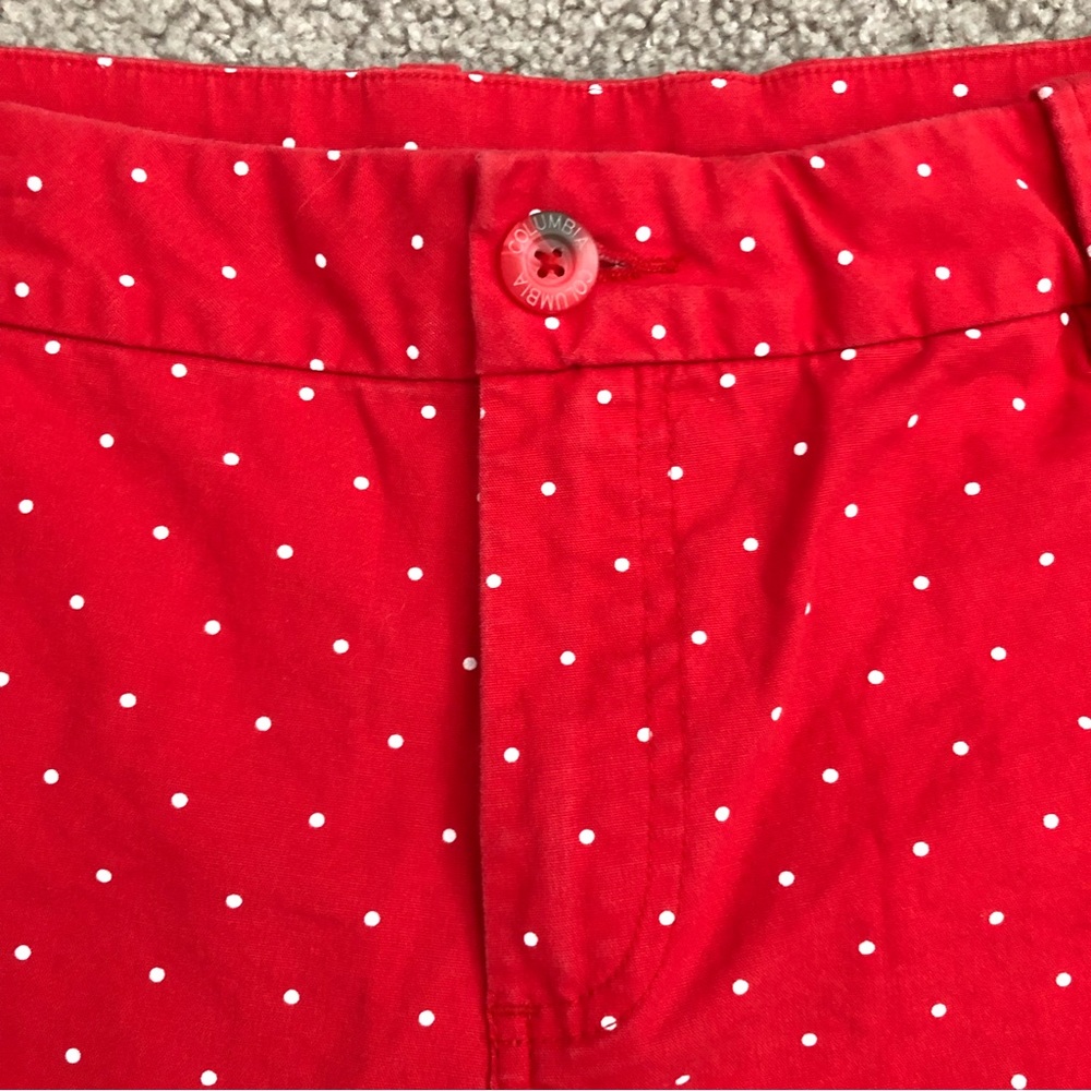 Columbia PFG Red Polka Dot Shorts - Picture 5 of 15